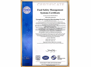 Food Safety Management Systems Certificate